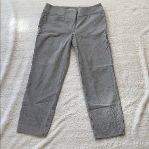 Size 2 Loft Cotton Striped Capri